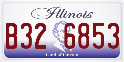 IL license plate B326853