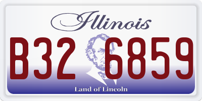 IL license plate B326859