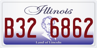 IL license plate B326862