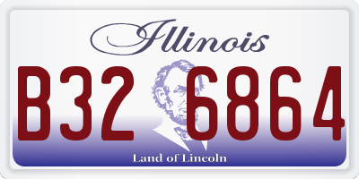 IL license plate B326864