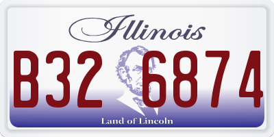 IL license plate B326874