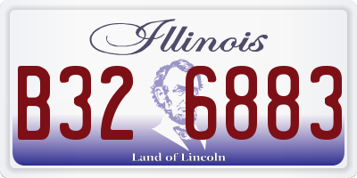 IL license plate B326883