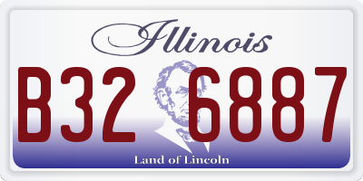 IL license plate B326887