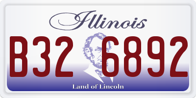 IL license plate B326892