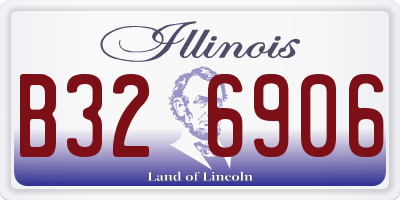 IL license plate B326906