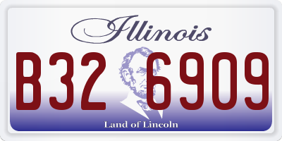 IL license plate B326909