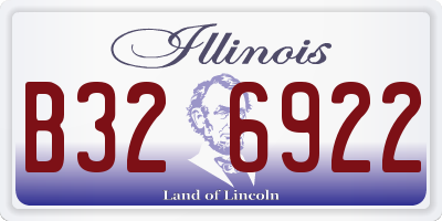 IL license plate B326922