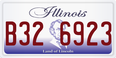 IL license plate B326923