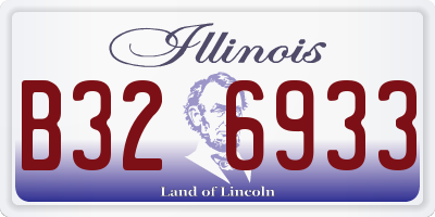 IL license plate B326933