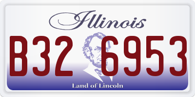 IL license plate B326953