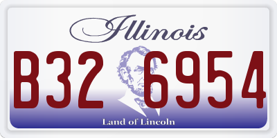 IL license plate B326954