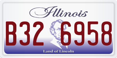IL license plate B326958