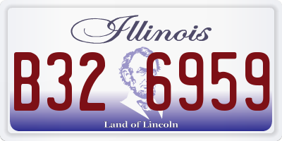 IL license plate B326959