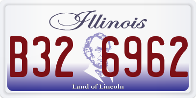 IL license plate B326962