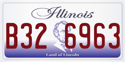 IL license plate B326963