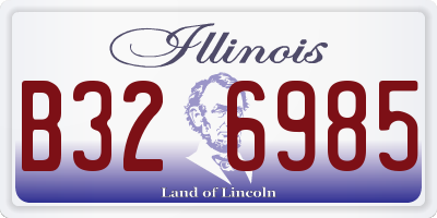 IL license plate B326985