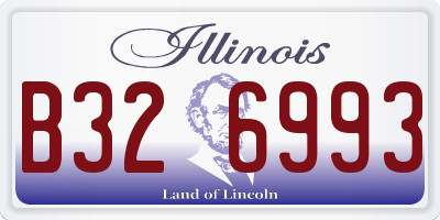 IL license plate B326993