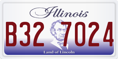 IL license plate B327024