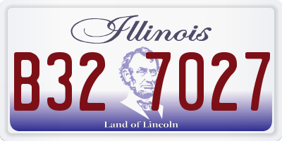 IL license plate B327027