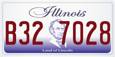 IL license plate B327028
