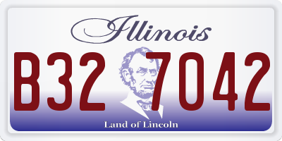 IL license plate B327042