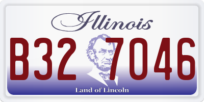 IL license plate B327046