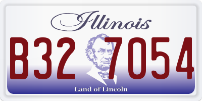 IL license plate B327054