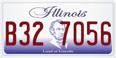 IL license plate B327056