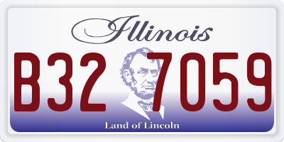 IL license plate B327059