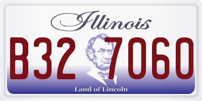 IL license plate B327060