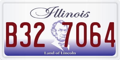 IL license plate B327064