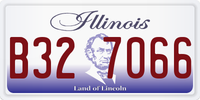 IL license plate B327066