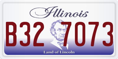 IL license plate B327073