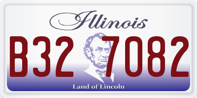 IL license plate B327082