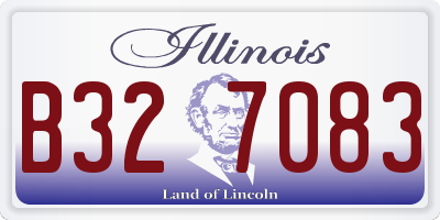 IL license plate B327083