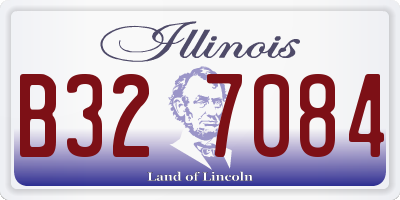 IL license plate B327084
