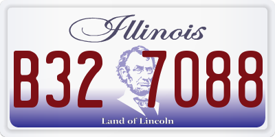 IL license plate B327088
