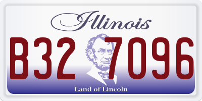 IL license plate B327096