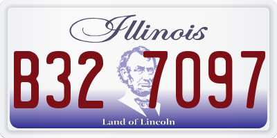 IL license plate B327097
