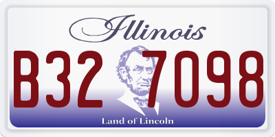 IL license plate B327098