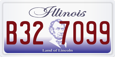 IL license plate B327099