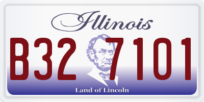 IL license plate B327101