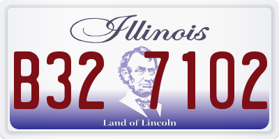 IL license plate B327102