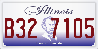 IL license plate B327105