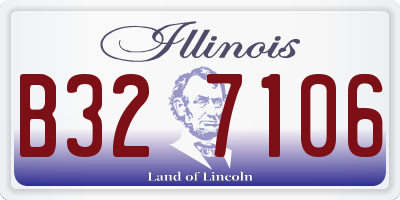 IL license plate B327106