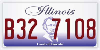 IL license plate B327108
