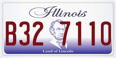 IL license plate B327110