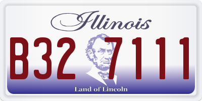 IL license plate B327111