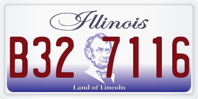 IL license plate B327116