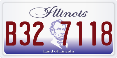 IL license plate B327118